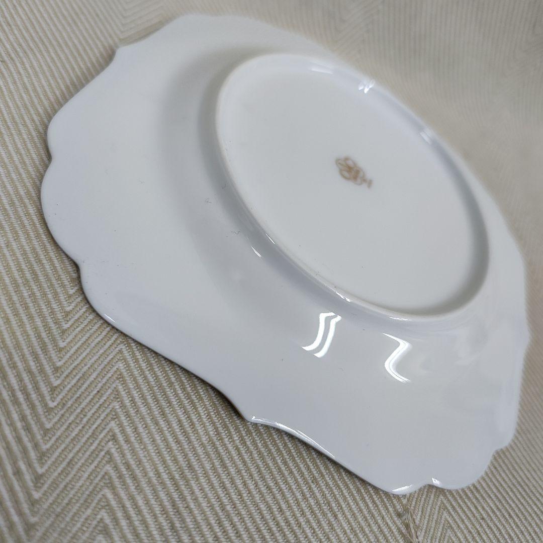 大倉陶園 　　ブルーローズ　　約 17cmケーキ皿　スクウェアプレート　　②