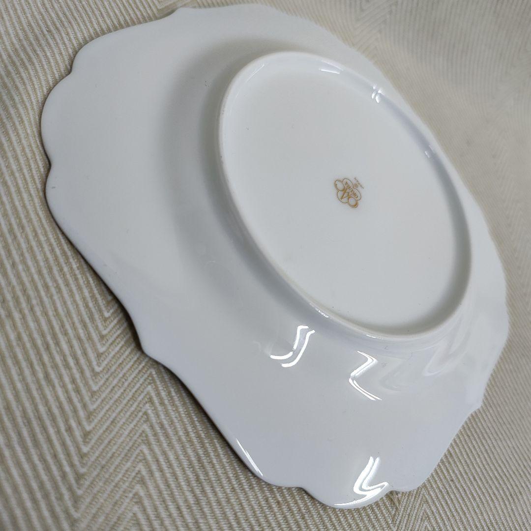 大倉陶園 　　ブルーローズ　　約 17cmケーキ皿　スクウェアプレート　　②