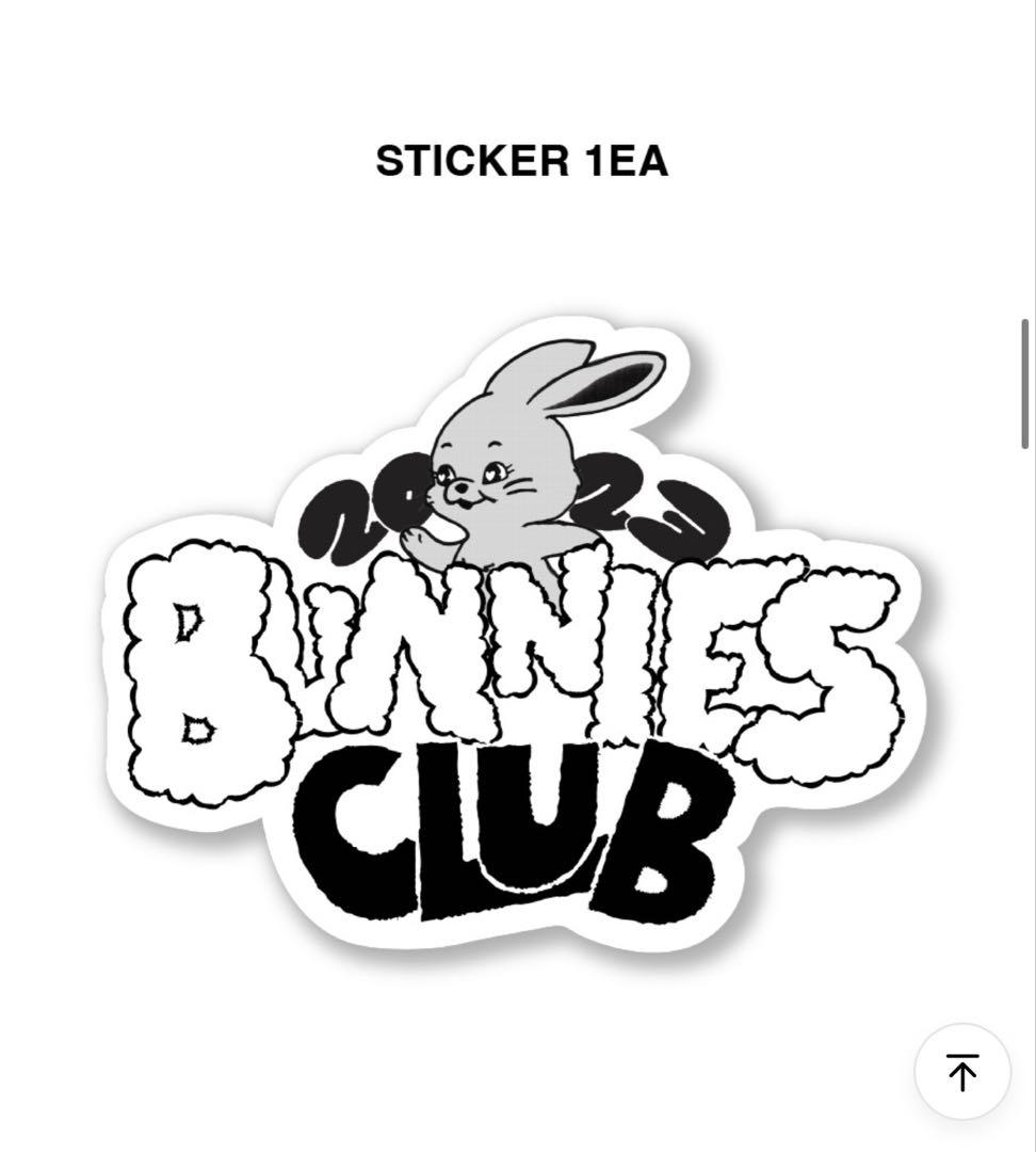 NewJeans BunniesClub パーカー　ステッカー付き　Lサイズ