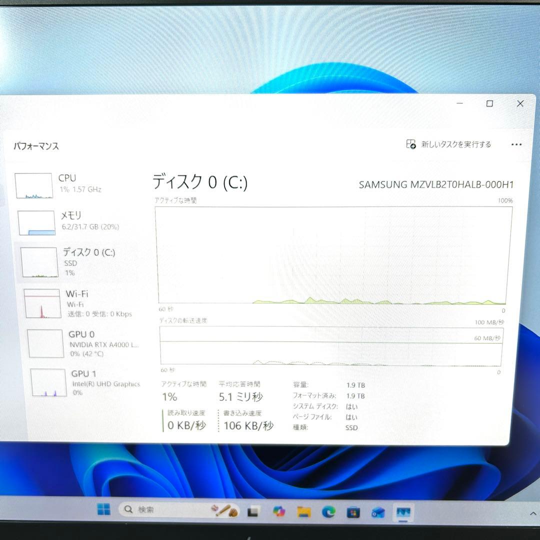 Windowsノート本体 HP ZBook Studio G8 i7 32GB 2TB RTXA4000