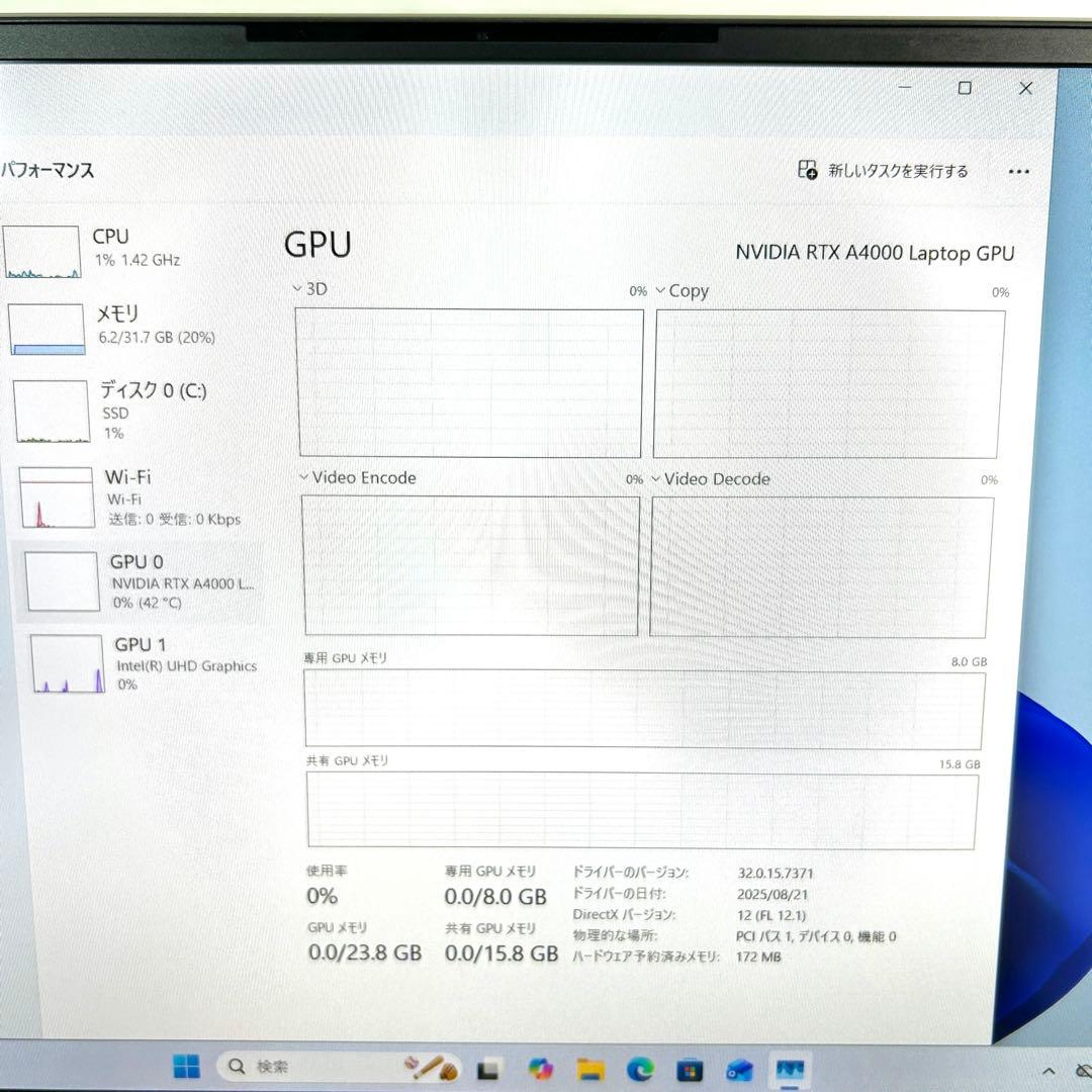Windowsノート本体 HP ZBook Studio G8 i7 32GB 2TB RTXA4000