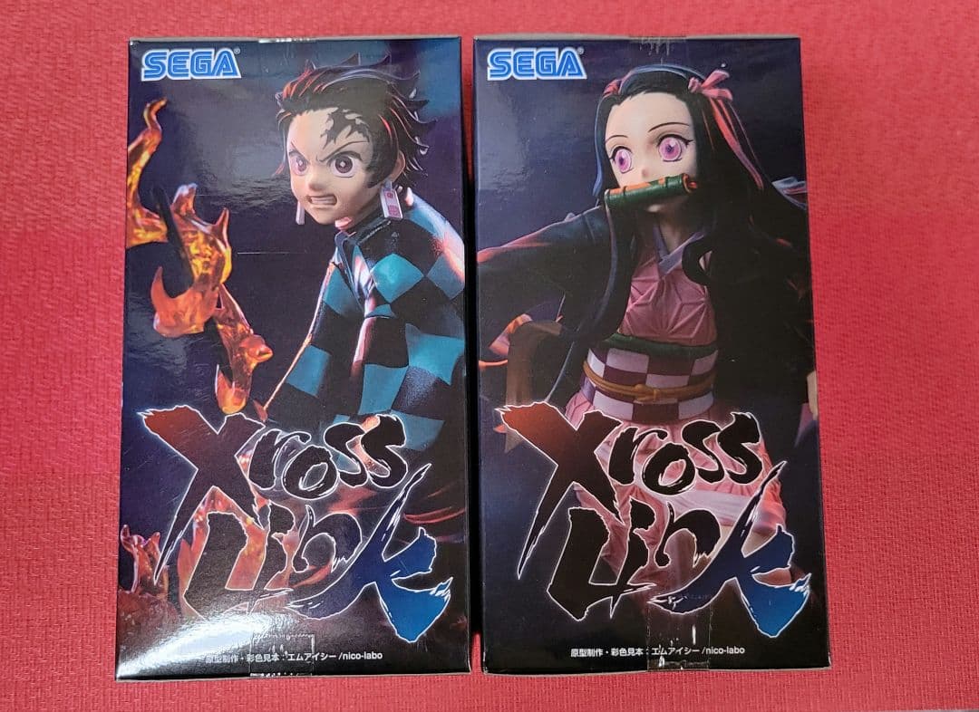 鬼滅の刃　XrossLink　フィギュア　炭治郎　禰豆子