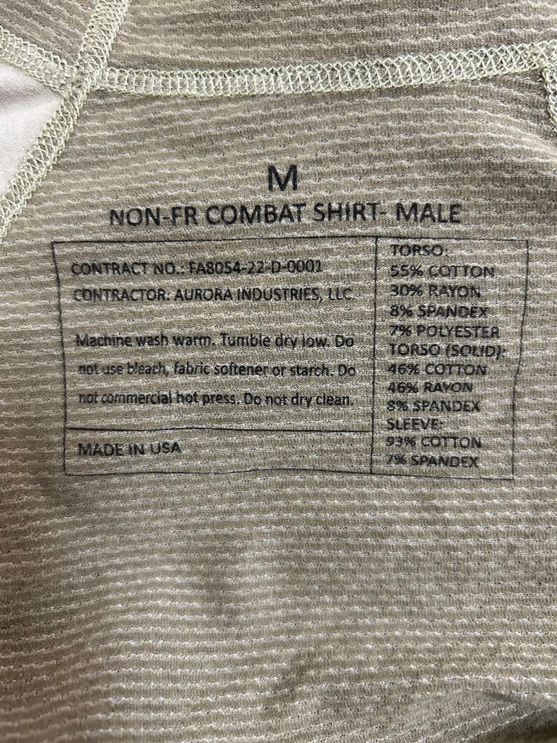 米軍実物】USAF 現行　コンバットシャツ M