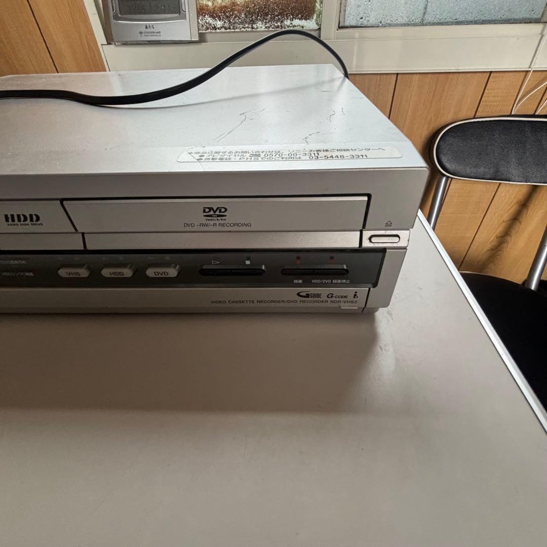 SONY RDR-VH83 ダビング機能VHS/DVD/HDDレコーダ　ジャンク