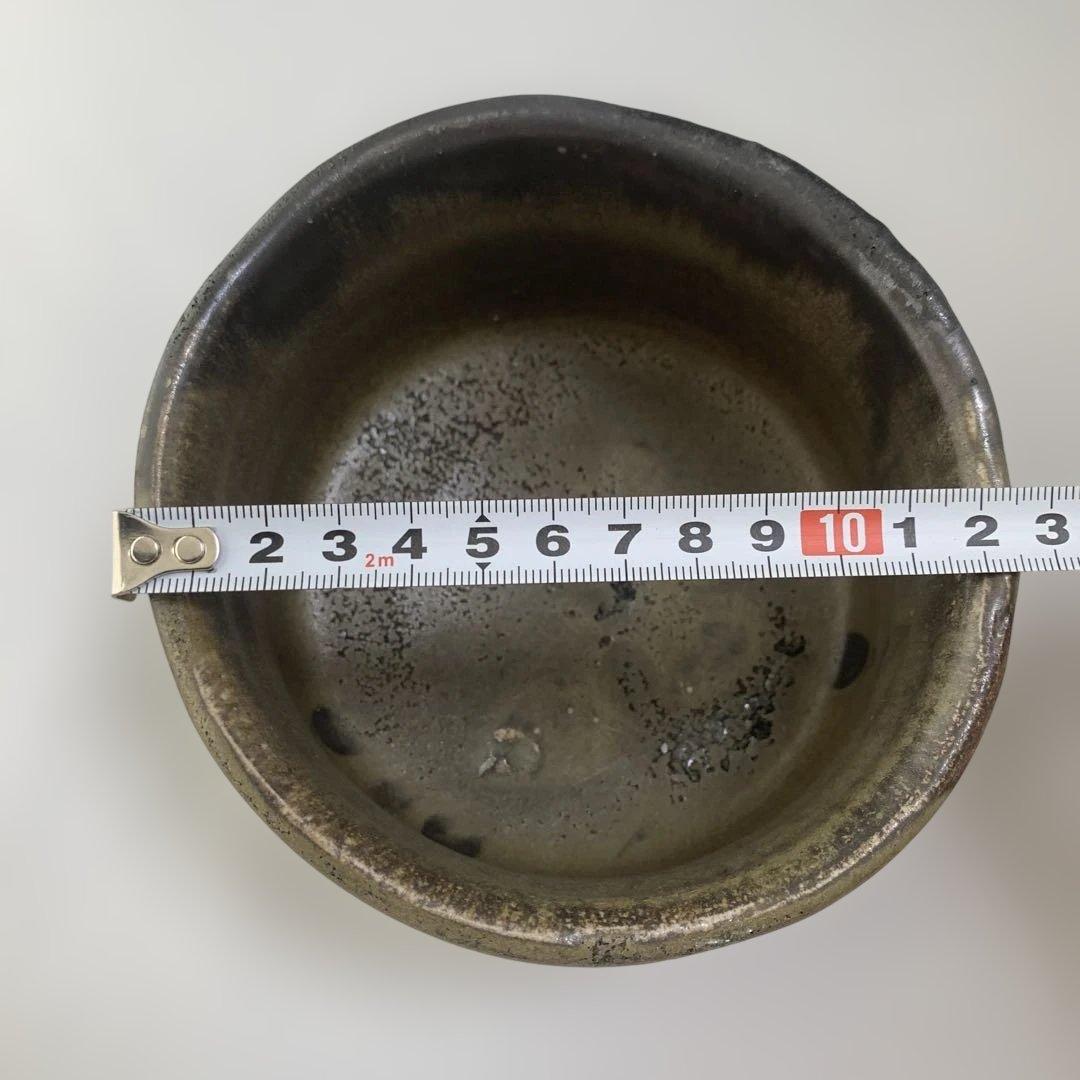 【木箱付き】焦茶色　茶盛