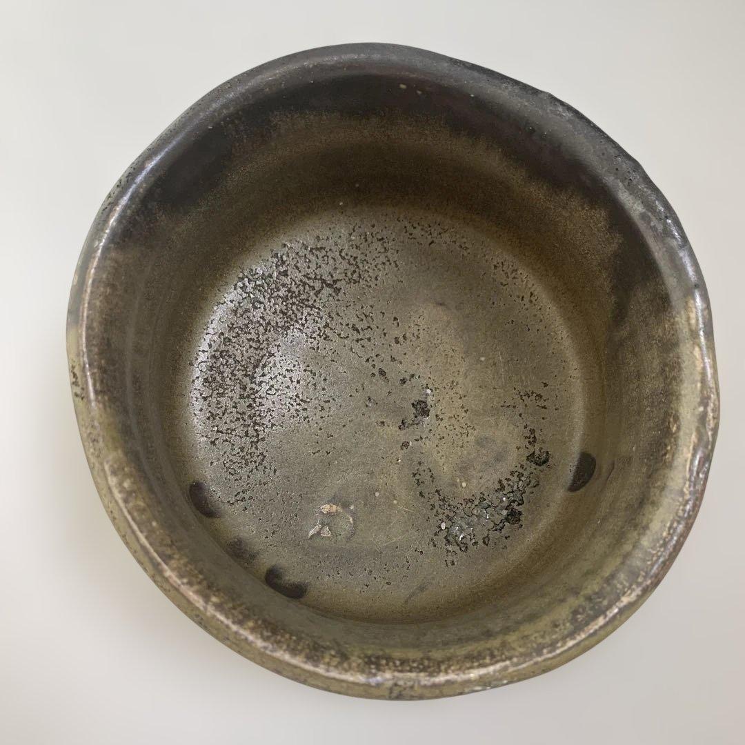 【木箱付き】焦茶色　茶盛