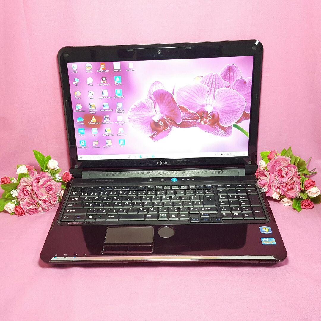 Win10✧大容量✧2世代CORE-I5✧WEBカメラ✧高速メモリ4G✧ブラック