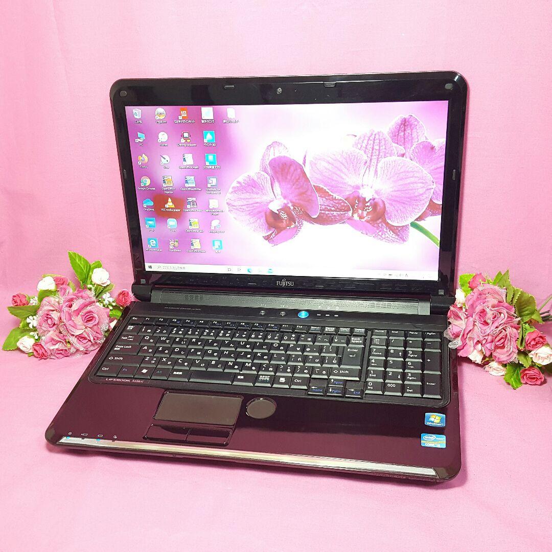 Win10✧大容量✧2世代CORE-I5✧WEBカメラ✧高速メモリ4G✧ブラック