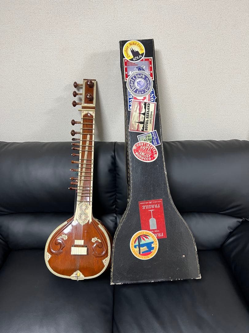 シタール インド民族楽器 ハードケース付 sitar
