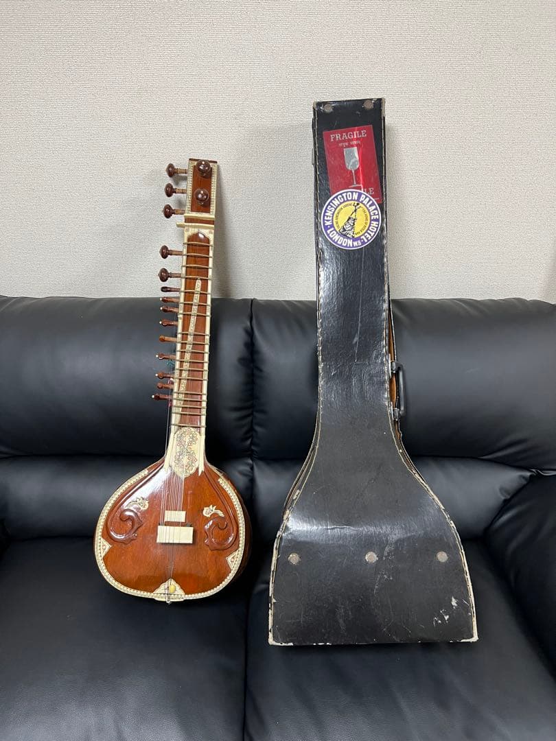 シタール インド民族楽器 ハードケース付 sitar