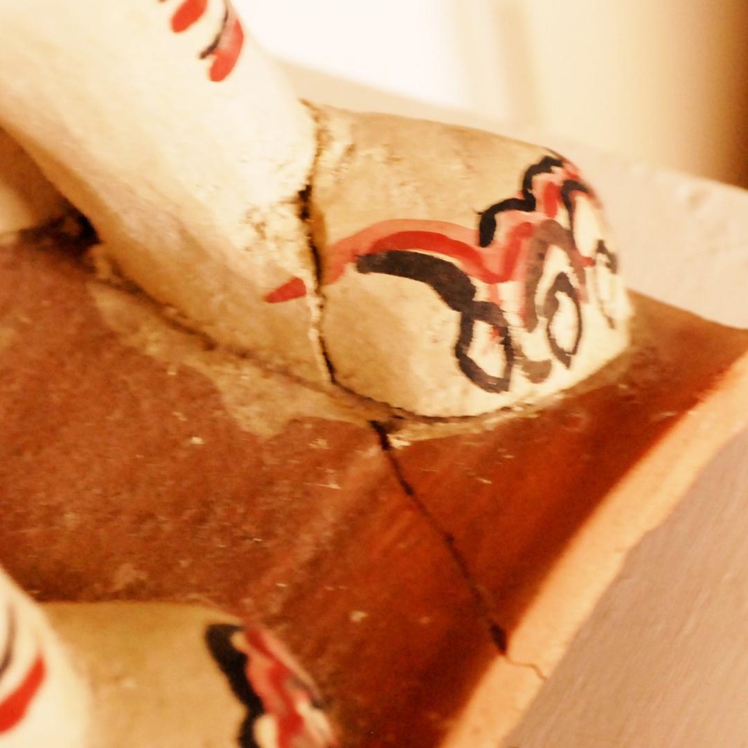 【超超お買い得】【逸品】奥原宗典の漆喰シーサー