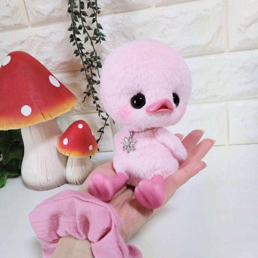 アートドール✽ぬいぐるみ✽お座り固定✽ぴっぴちゃん✽中サイズ