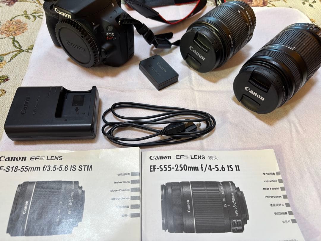 Canon 一眼レフカメラ レンズ2本付き