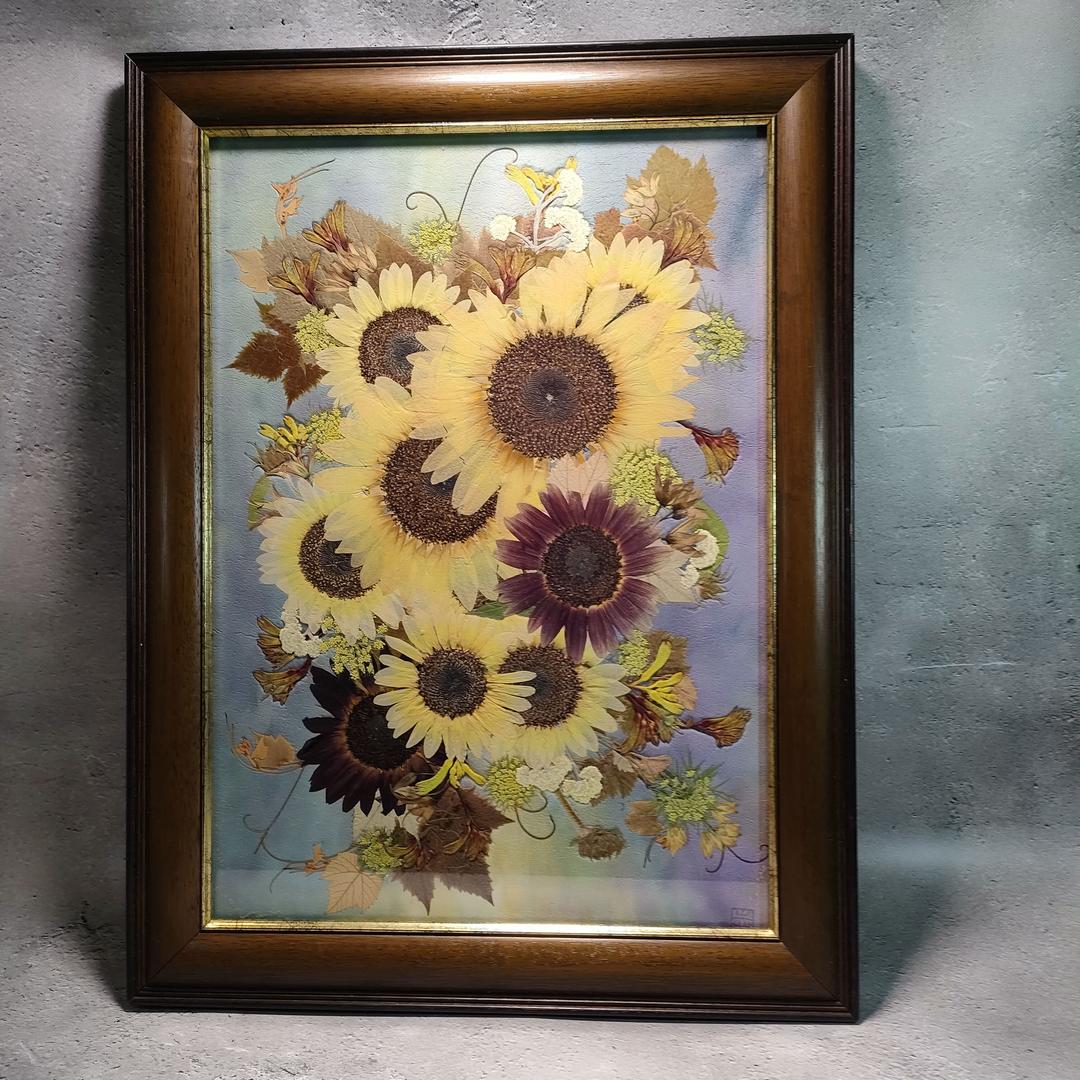 押し花専用額 押し花アート ひまわり　さくらおまとめ