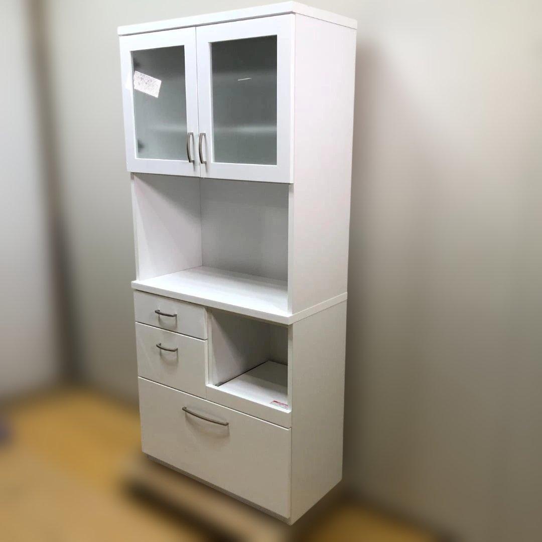 ニトリ COPAIN 80KB WH 食器棚 キッチンボード 260207-8