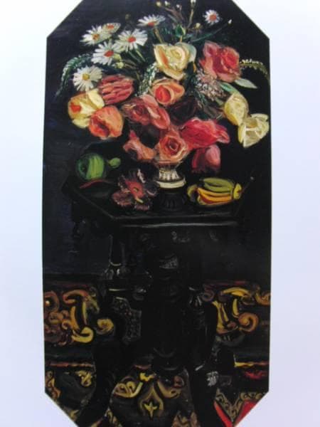 小出 楢重、卓上のバラ、希少画集画、新品額装付