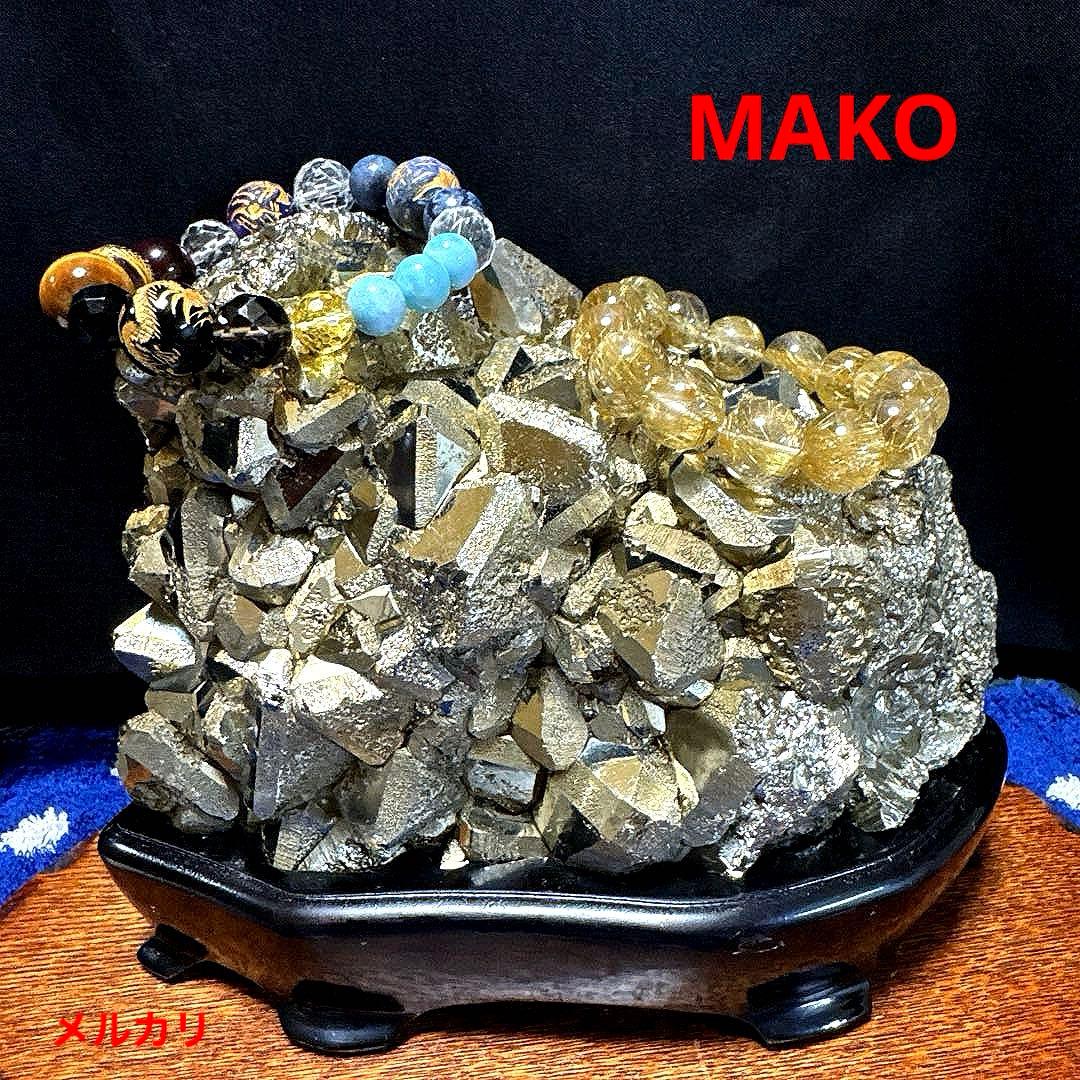 M1780☆パイライト原石クラスター5.6Kg☆天然石　原石☆N50502