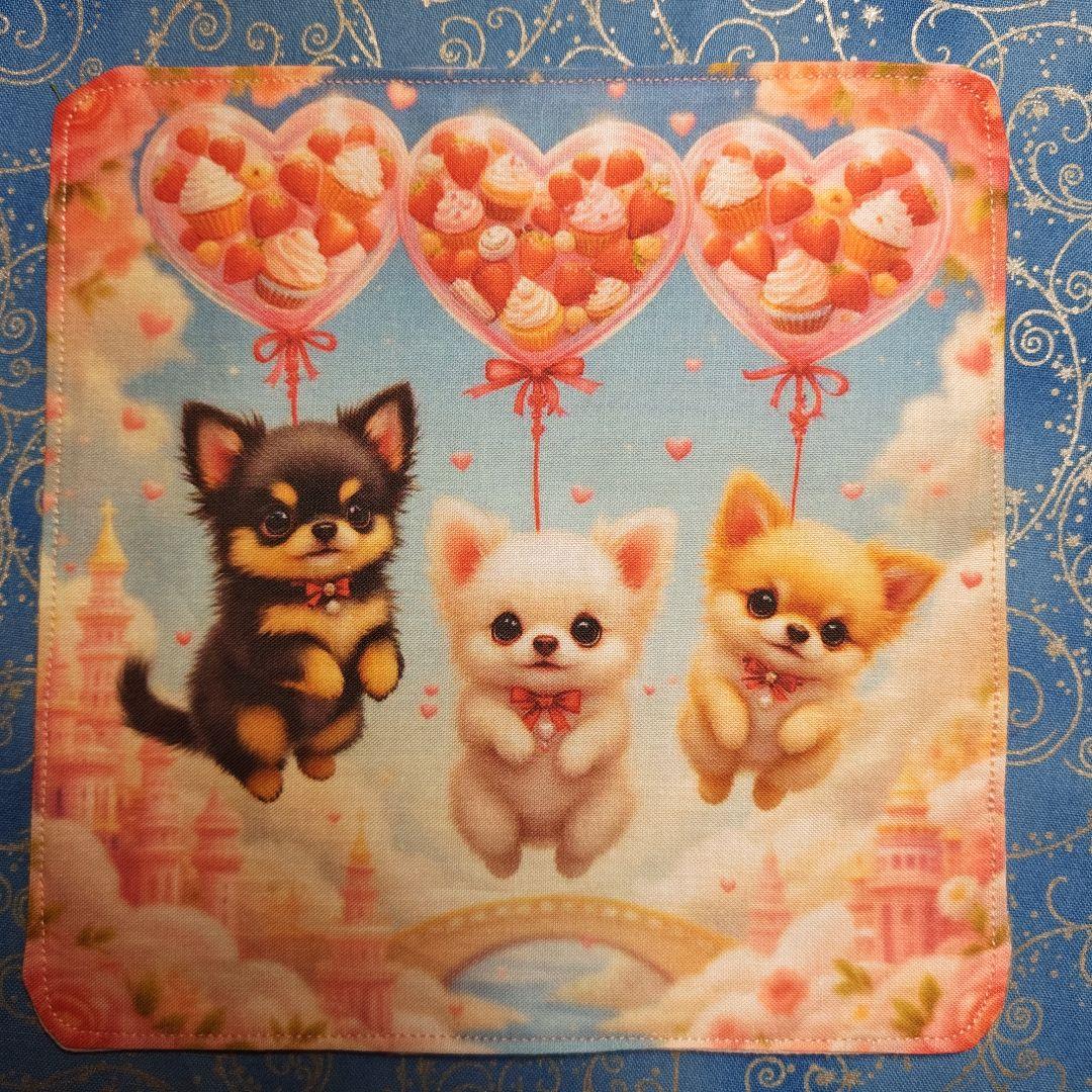 あしべ☆　ハンカチ　ワンコさん柄 18枚