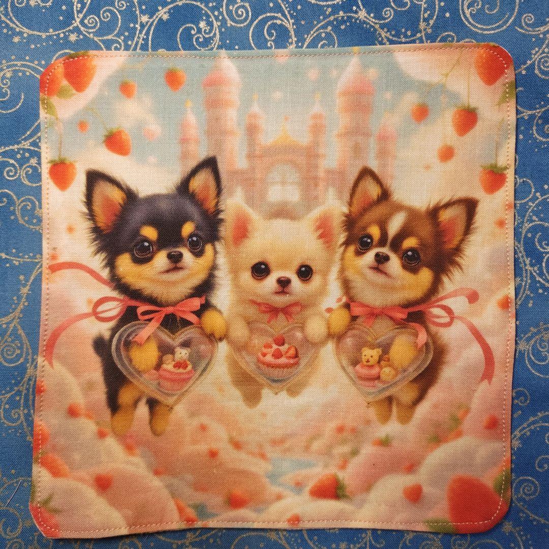 あしべ☆　ハンカチ　ワンコさん柄 18枚