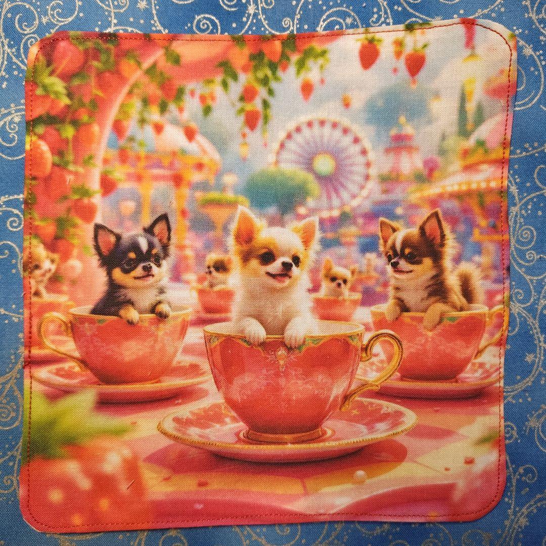 あしべ☆　ハンカチ　ワンコさん柄 18枚