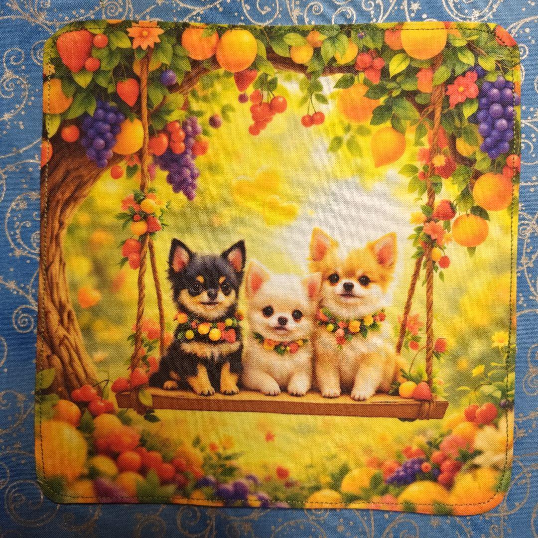 あしべ☆　ハンカチ　ワンコさん柄 18枚