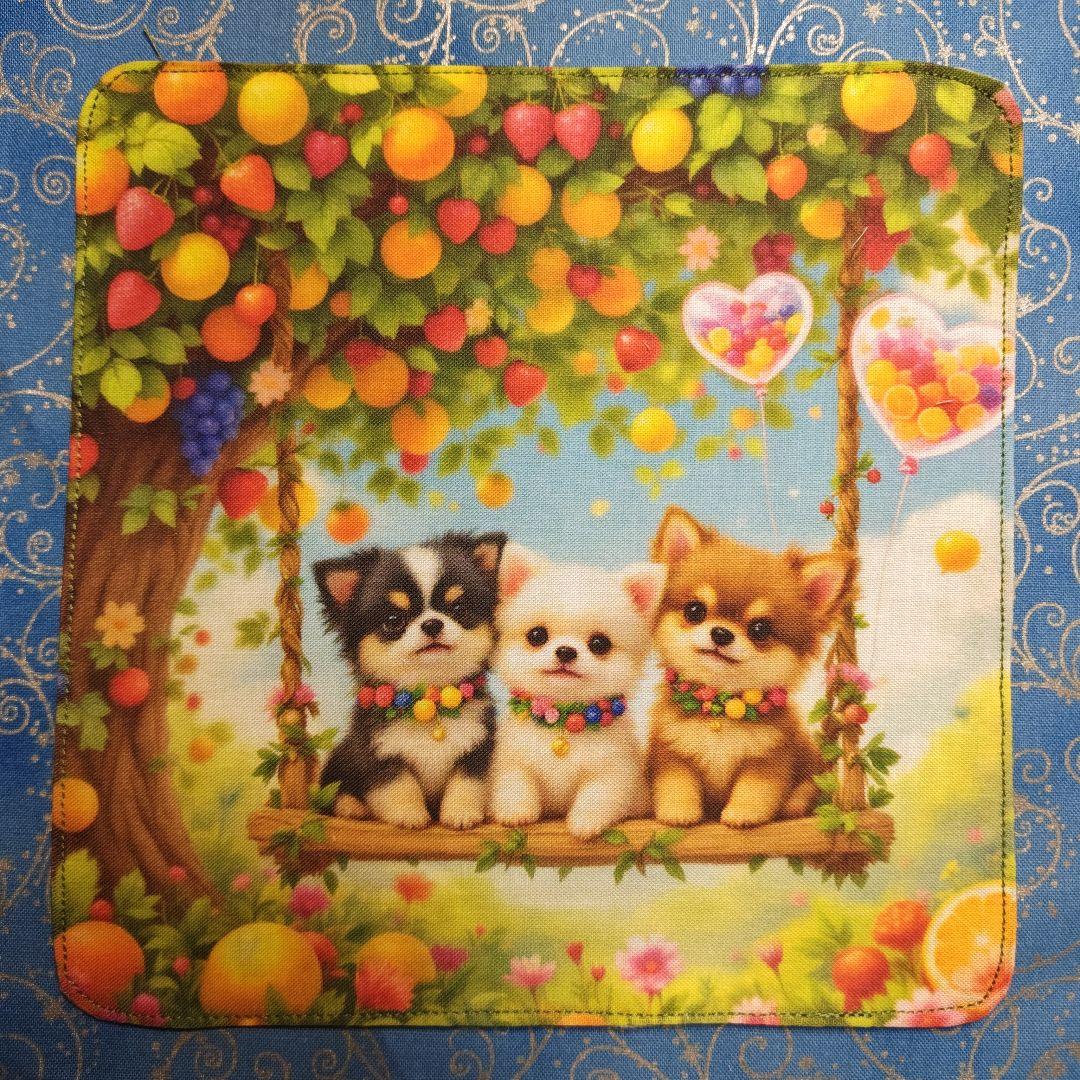 あしべ☆　ハンカチ　ワンコさん柄 18枚