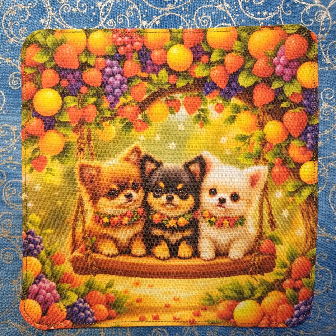 あしべ☆　ハンカチ　ワンコさん柄 18枚