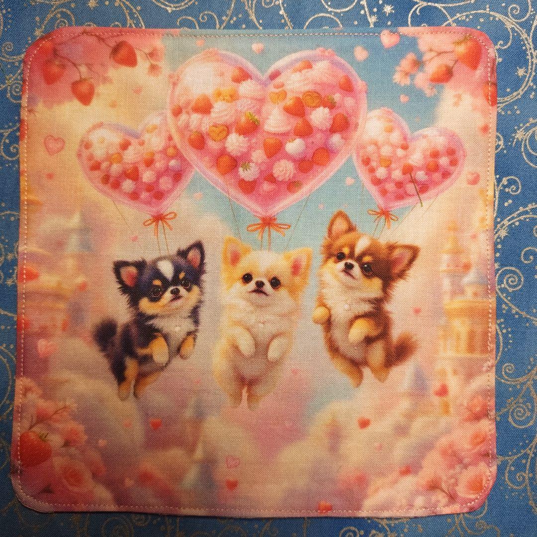 あしべ☆　ハンカチ　ワンコさん柄 18枚