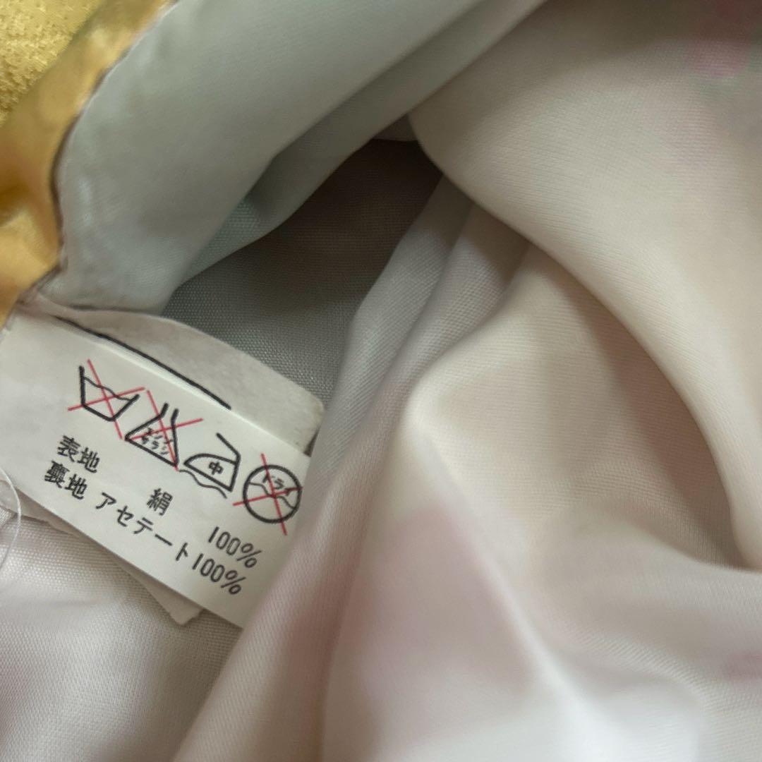 七五三　着物 緑　正絹　7歳　フルセット