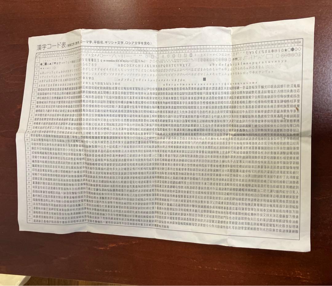 東芝　漢字romカートリッジ　HX-M200