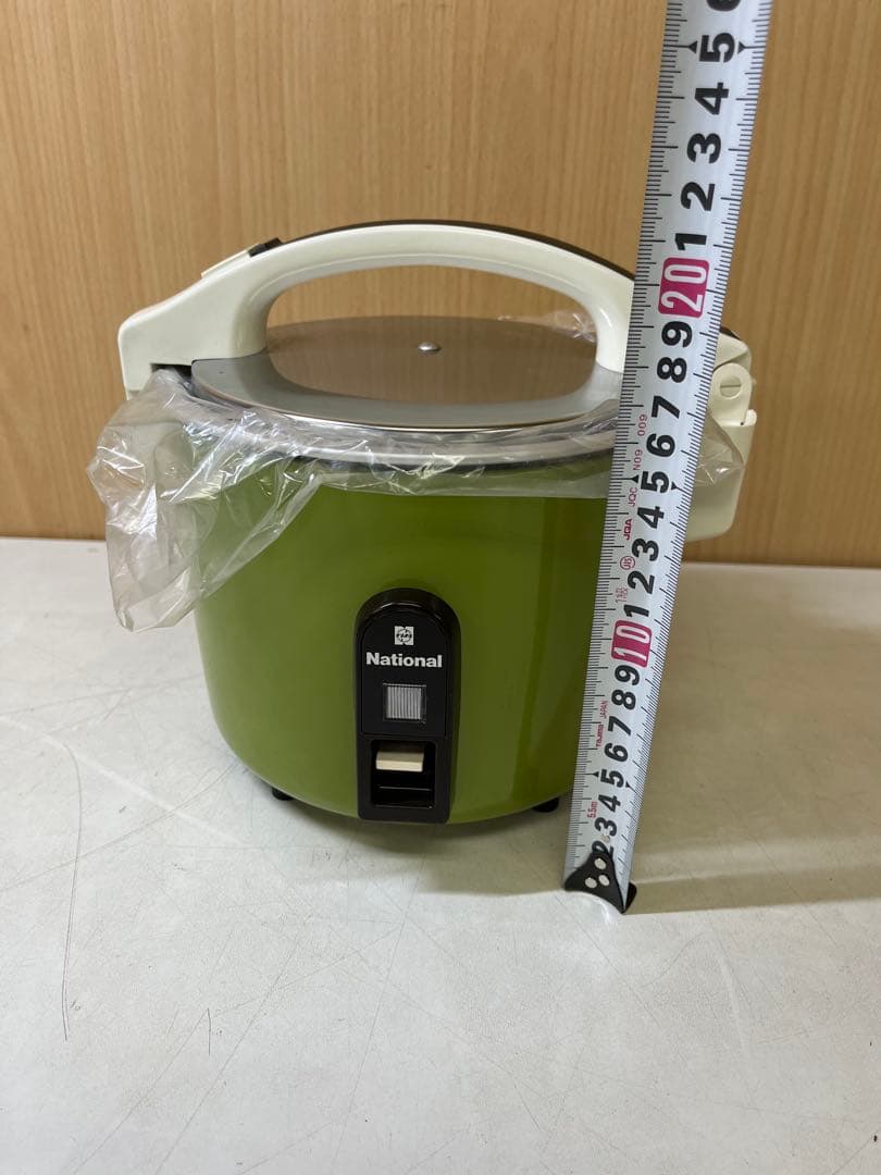 G457 未使用 National グリーン炊飯器 SR-3060 レトロ