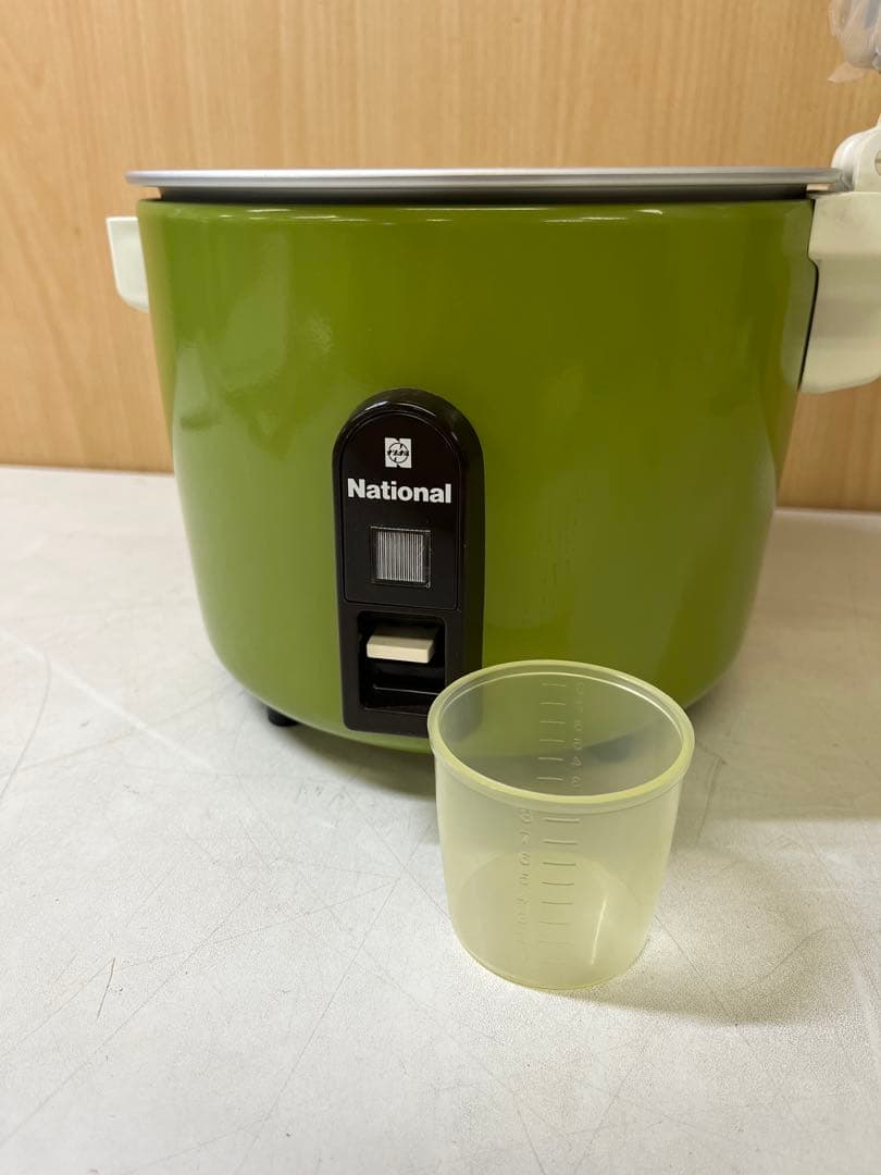 G457 未使用 National グリーン炊飯器 SR-3060 レトロ