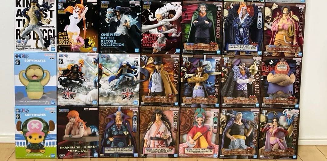 ワンピースフィギュア　プライズ　まとめ売り　55体