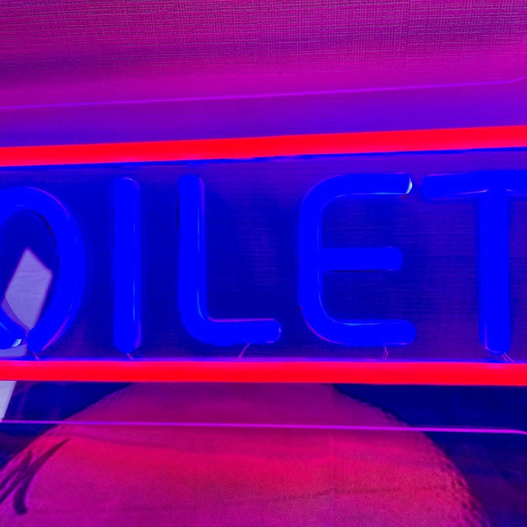 TOILETS ネオンサイン LED 看板 トイレ ネオン管 ネオン看板