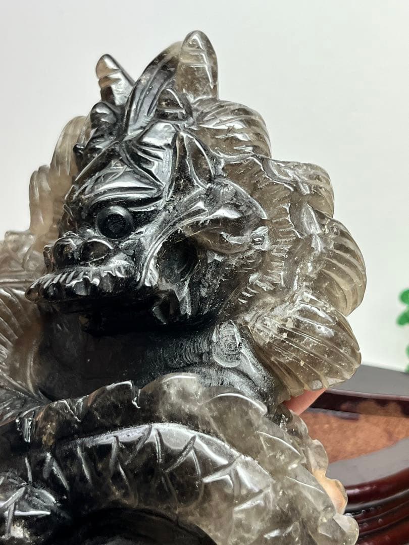 天然石　極上1点物　スモーキークォーツ　グラデーション　龍神様　⭐️2175