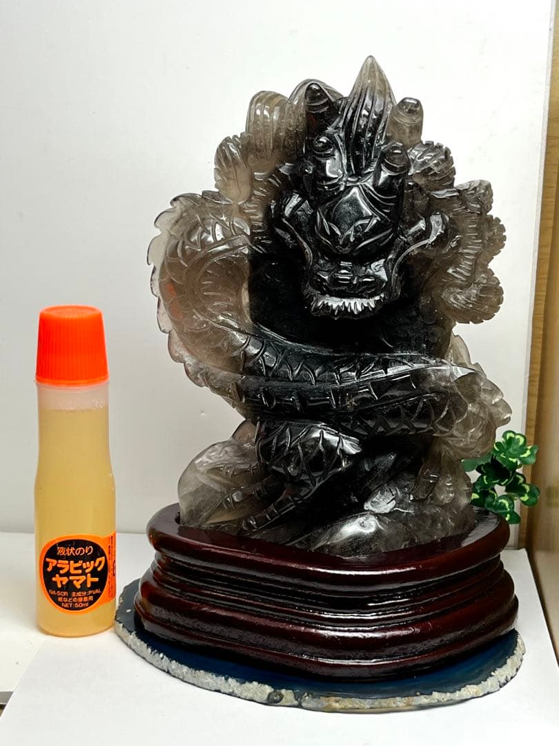 天然石　極上1点物　スモーキークォーツ　グラデーション　龍神様　⭐️2175