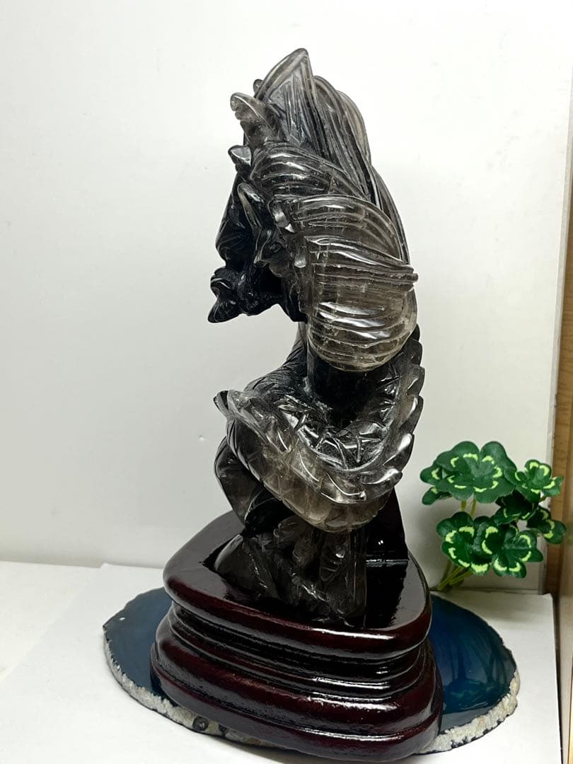 天然石　極上1点物　スモーキークォーツ　グラデーション　龍神様　⭐️2175