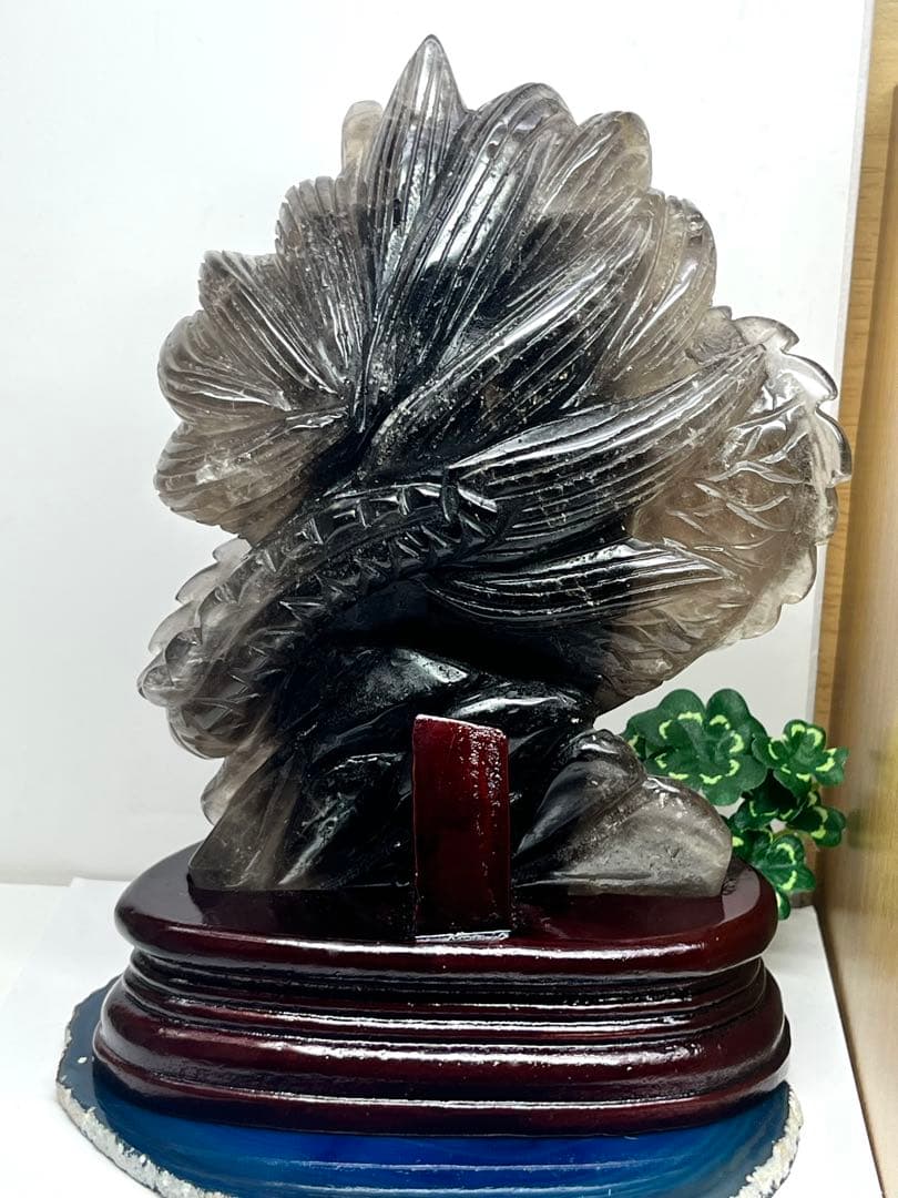 天然石　極上1点物　スモーキークォーツ　グラデーション　龍神様　⭐️2175