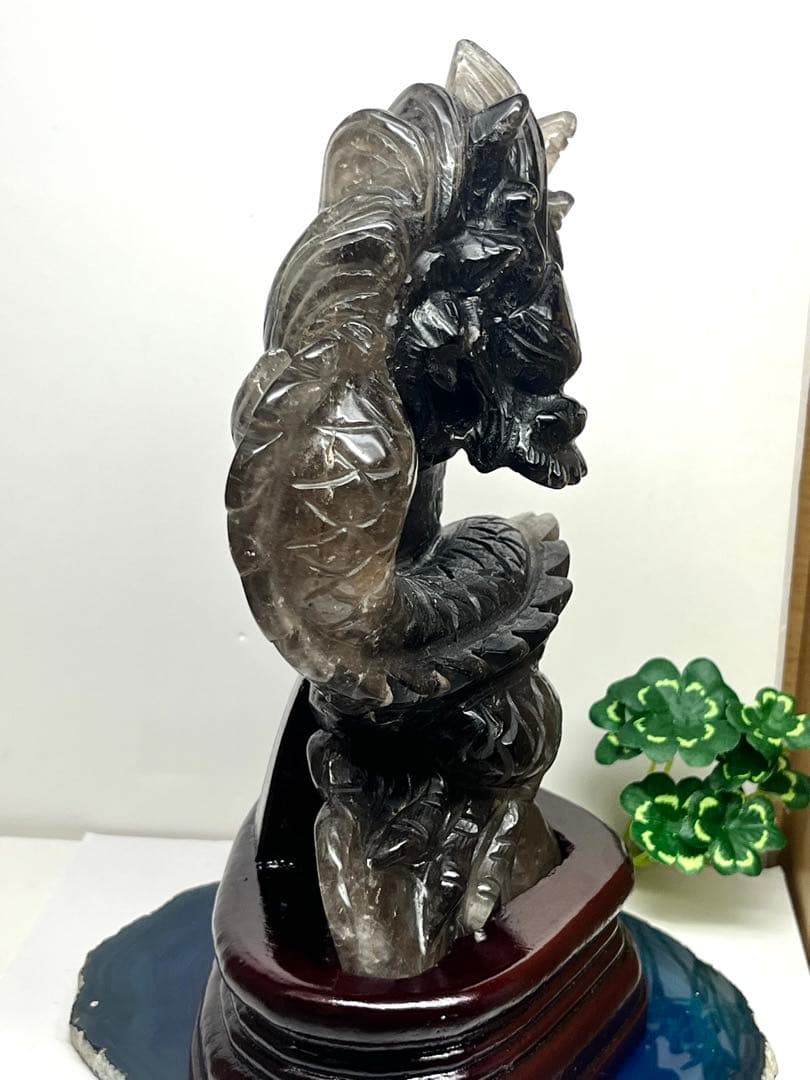 天然石　極上1点物　スモーキークォーツ　グラデーション　龍神様　⭐️2175