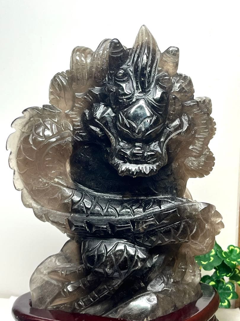 天然石　極上1点物　スモーキークォーツ　グラデーション　龍神様　⭐️2175