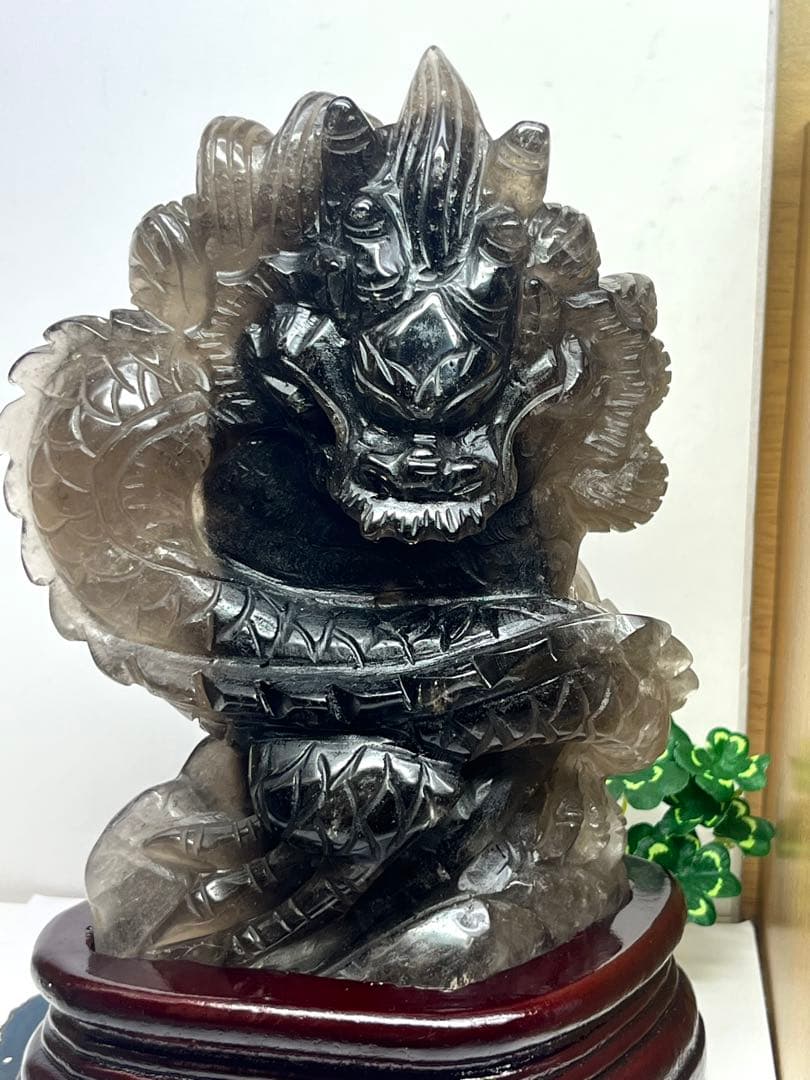 天然石　極上1点物　スモーキークォーツ　グラデーション　龍神様　⭐️2175