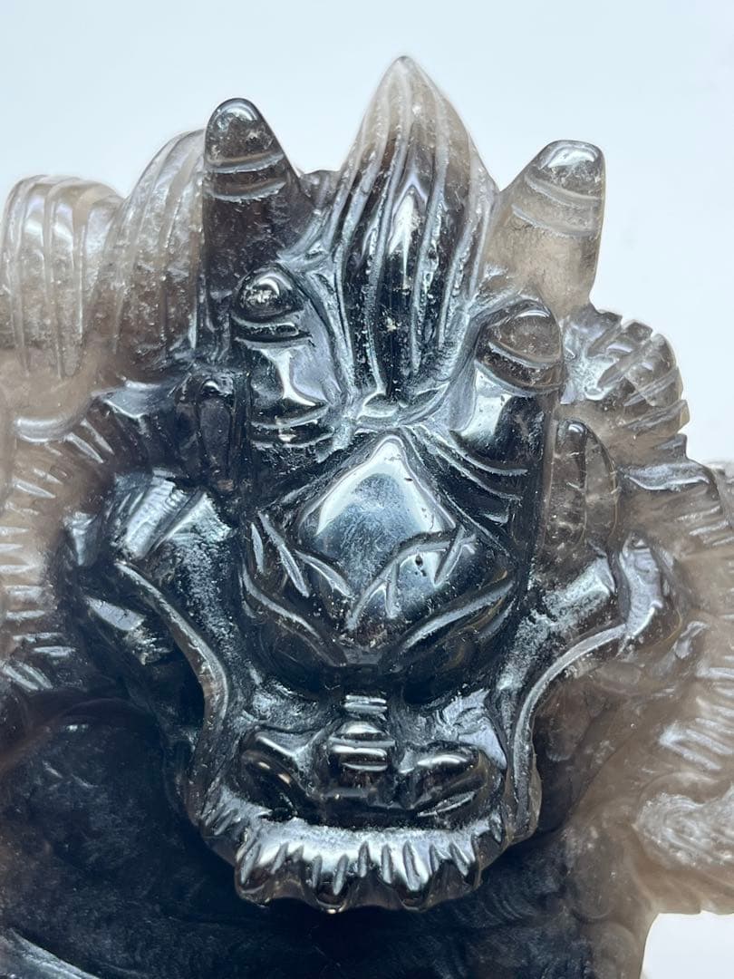 天然石　極上1点物　スモーキークォーツ　グラデーション　龍神様　⭐️2175