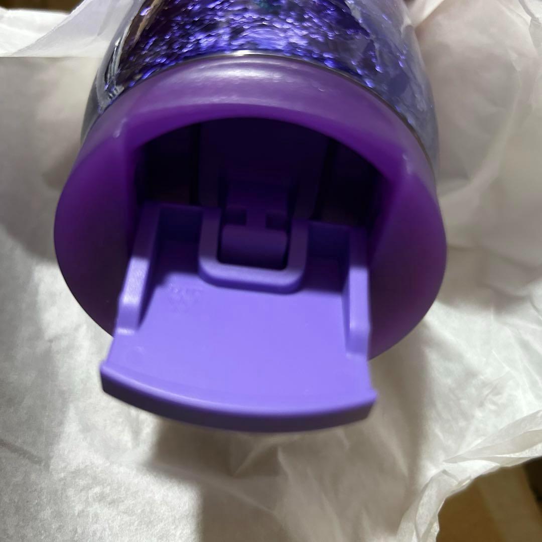 カンシェイプステンレスボトルクラックグラデーションパープル355ml