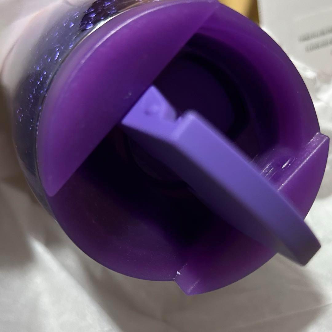 カンシェイプステンレスボトルクラックグラデーションパープル355ml