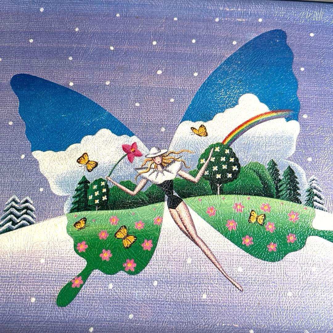 【ヴィンテージ】妖精×蝶 フェアリートレー サイン入 USA