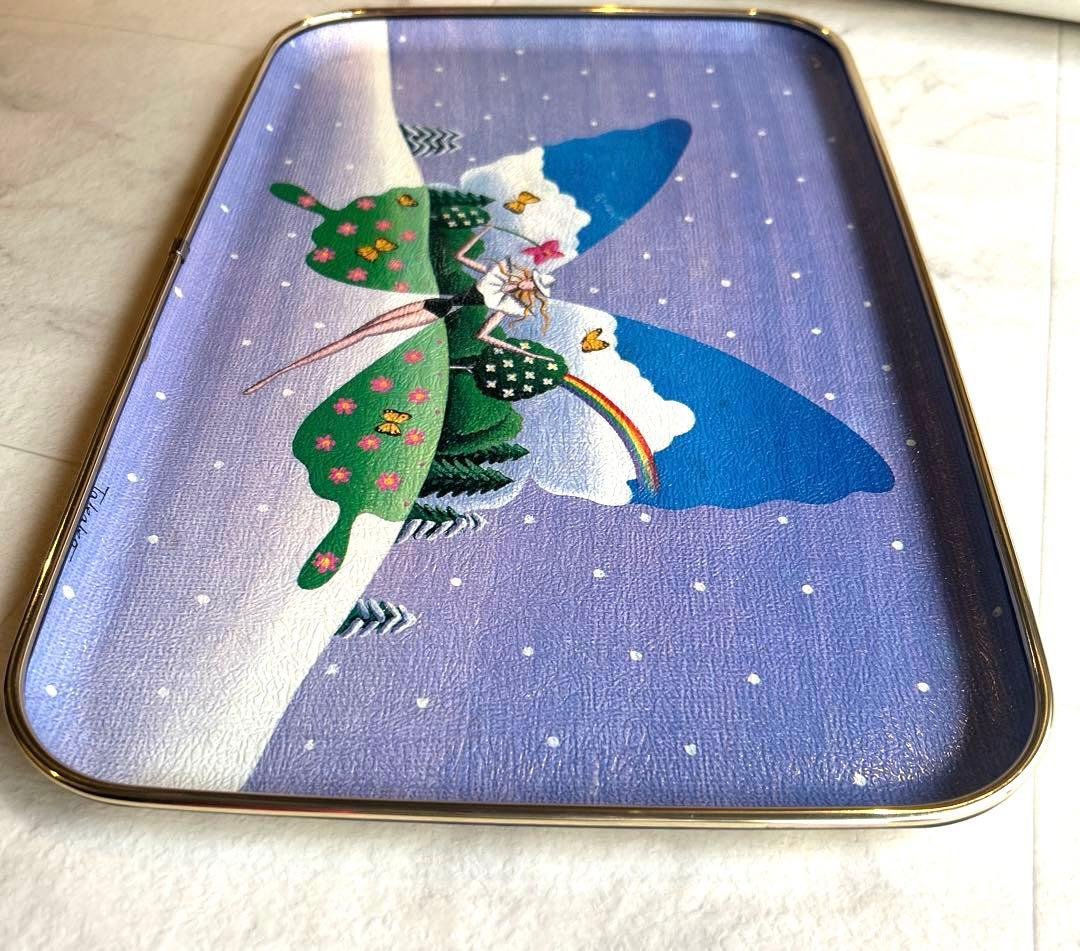 【ヴィンテージ】妖精×蝶 フェアリートレー サイン入 USA