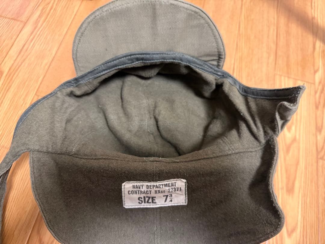 米軍 実物 N-1デッキキャップ XL