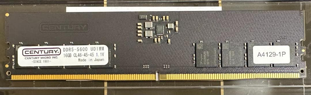 メモリー CENTURY MICRO DDR5-5600 UDIMM 16GBx2 A