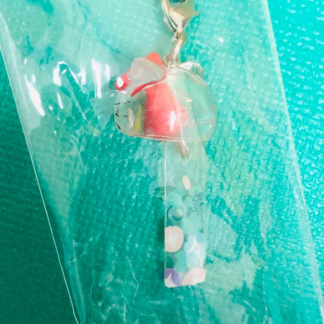2007年製レア★ハローキティ 風鈴 ちょうちんストラップ2個セット 金魚 朝顔