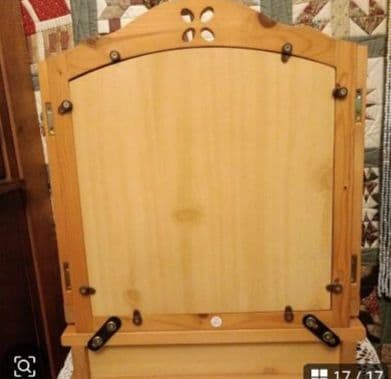 木製 3面鏡 ドレッサー　大きめ　高さ50㌢程　カントリーナチュラル